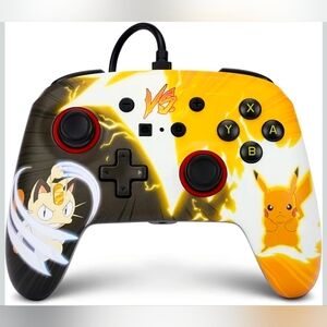 New Wired Controller for Nintendo Switch - Pokémon: Pikachu vs. Meowth